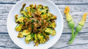 bông bí xào thịt bò