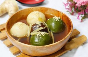 chè trôi nước lá dứa